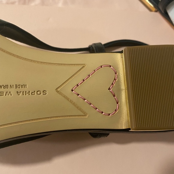 Designer Shoes Sophia Webster Butterfly Sling Back Embroidery Black Flat 6 - Picture 7 of 12